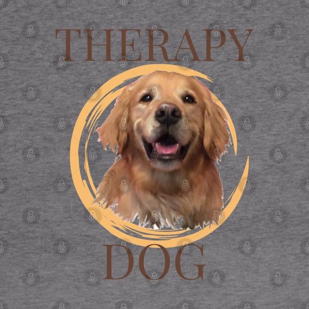 Therapy Dog Golden Retriever by B C Designs